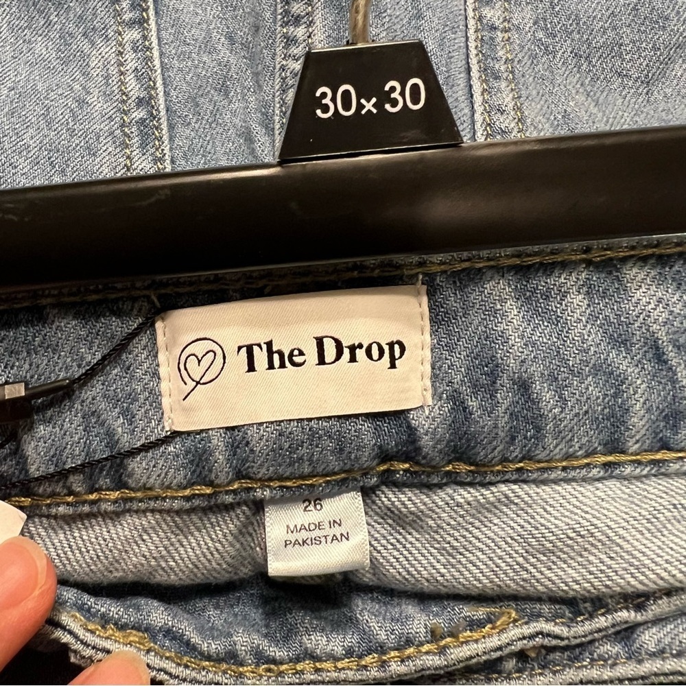 NWT The Drop Women's Montana Light Indigo Cargo Jeans Size 26 - Picture 6 of 14